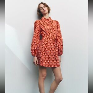 Zara Printer Short Dress